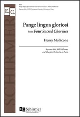 Four Sacred Choruses: 3. Pange Lingua Gloriosi SATB choral sheet music cover
